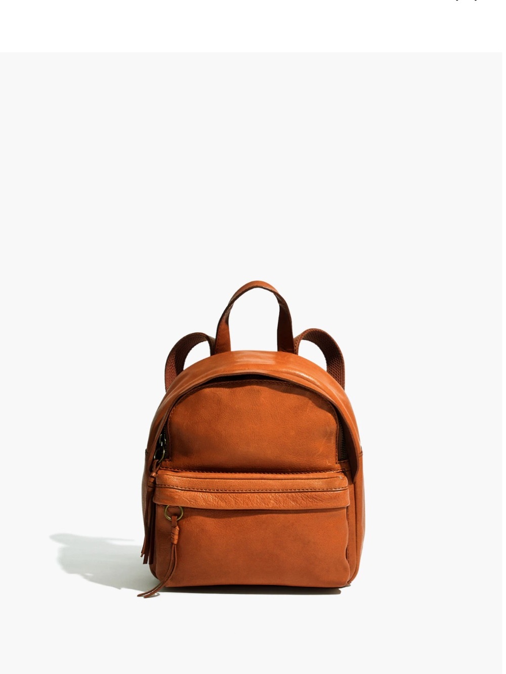 Madewell The Lorimer Mini Backpack English Saddle Brown Leather